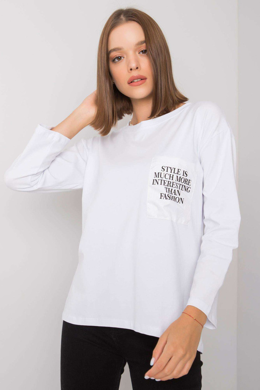 Balta palaidinė su kišene Tianna