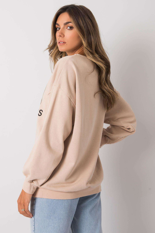 Smėlio spalvos megztinis su Karis raštu