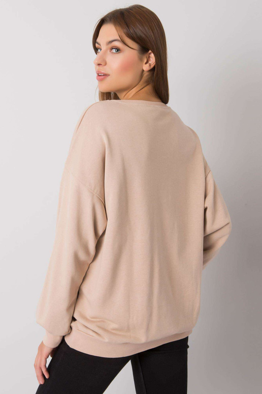 Smėlio spalvos megztinis su Basile raštu