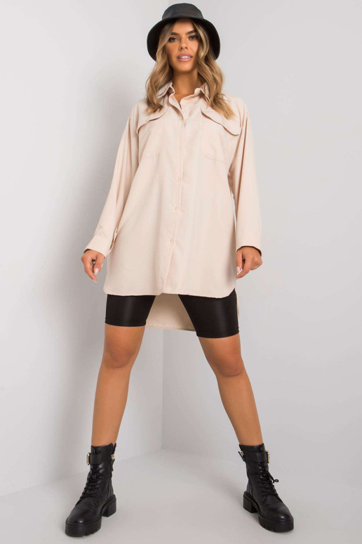 Smėlio spalvos ilgi Edvino marškiniai