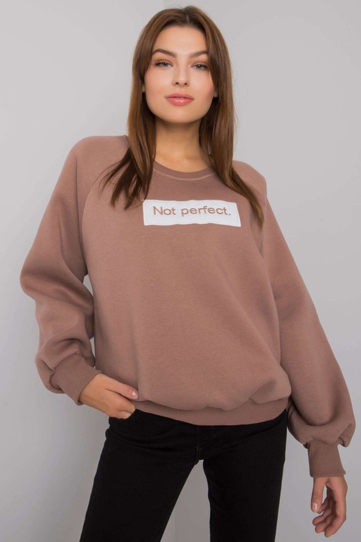 Tamsiai smėlio spalvos megztinis su...