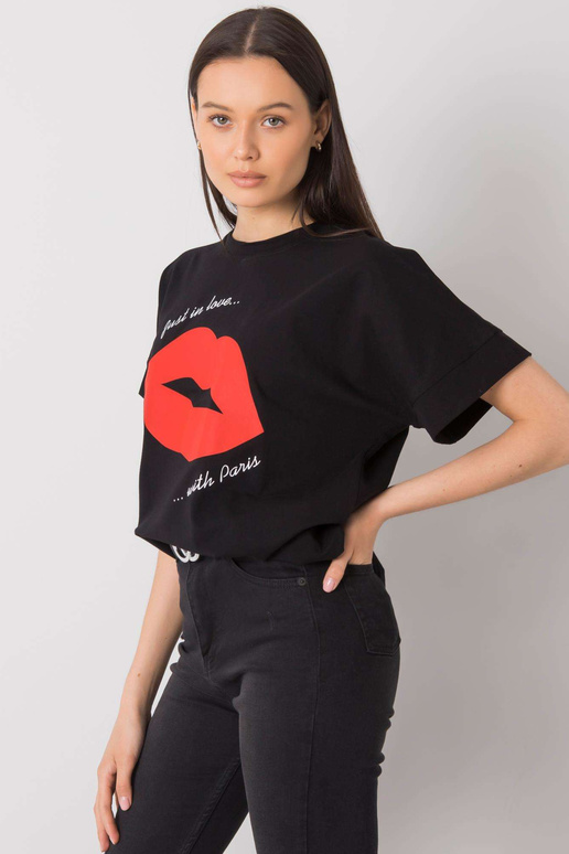 Juodi marškinėliai su raštu Caddy RUE...