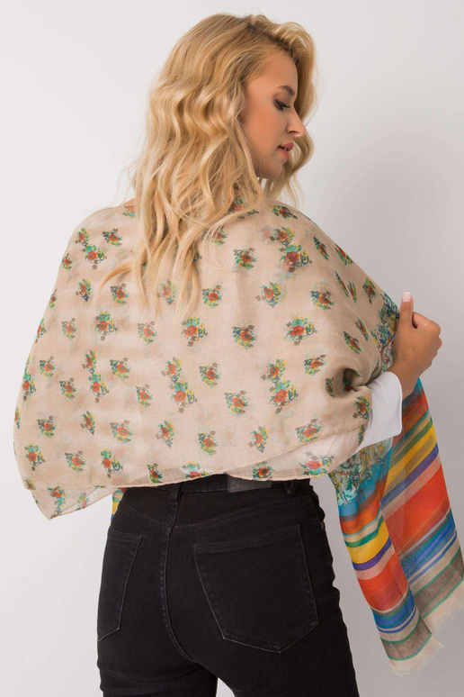 Smėlio spalvos viskozės šalikas su...