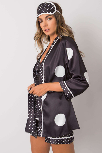 Juodas moterų nakties rinkinys