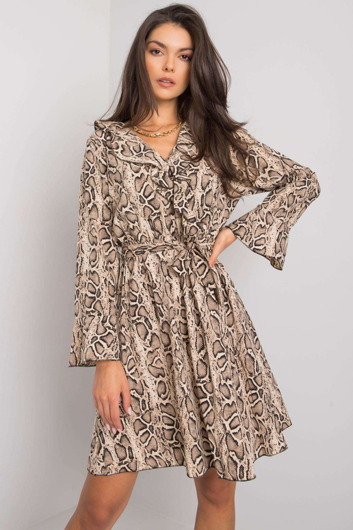 Smėlio ir juodos spalvos suknelė...