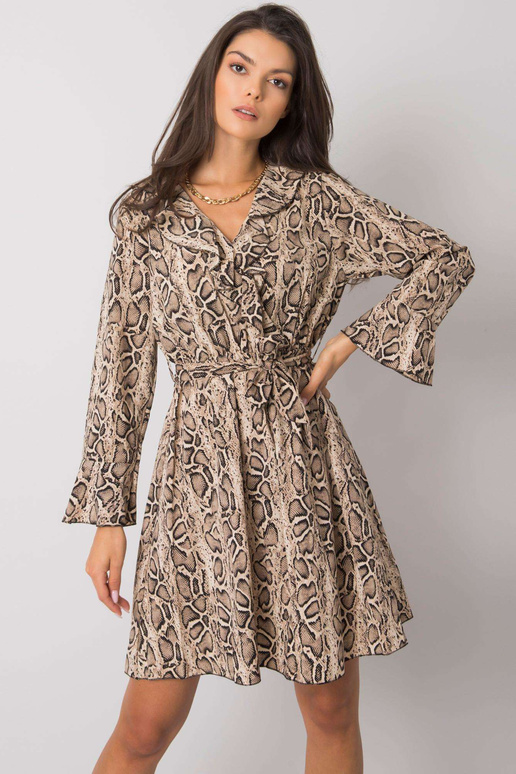 Smėlio ir juodos spalvos suknelė...