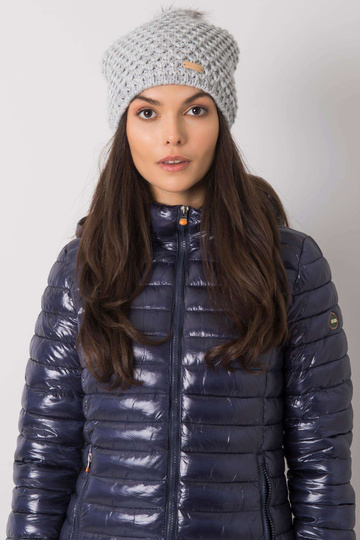 Pilka žieminė kepurė su...