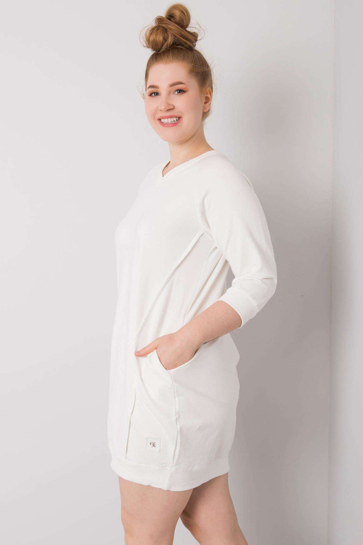 Ecru Cotton Plus Size Karissa suknelė Ecru Cotton Plus Size Karissa suknelė