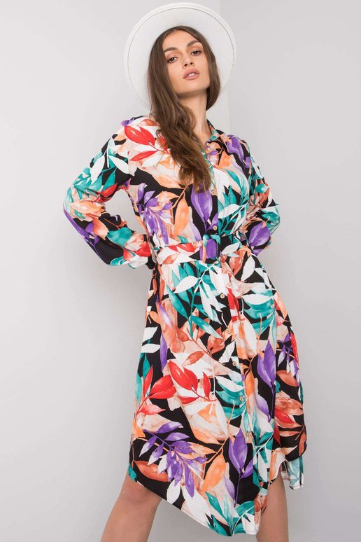 Juoda Nahia diržo suknelė Juoda Nahia diržo suknelė