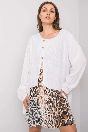 Gracilyn balta laisva suknelė