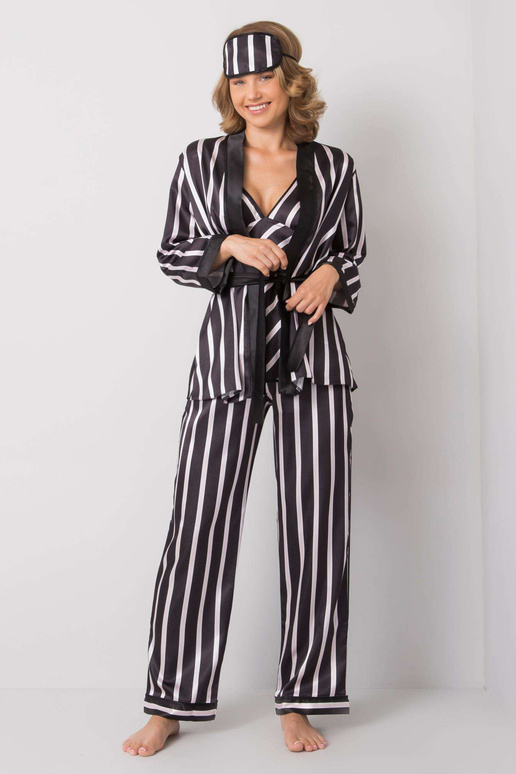 Juodos spalvos dryžuotas lovos...