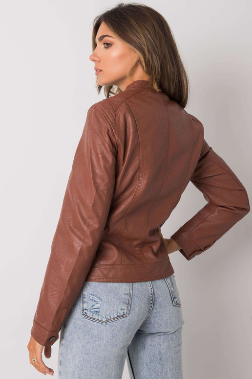 Tamsiai ruda striukė Gintaro spalvos