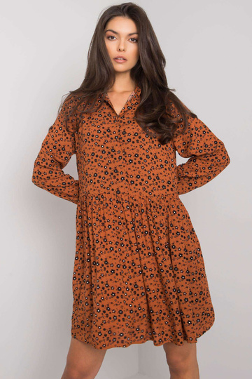 Ruda suknelė su raštais... 2