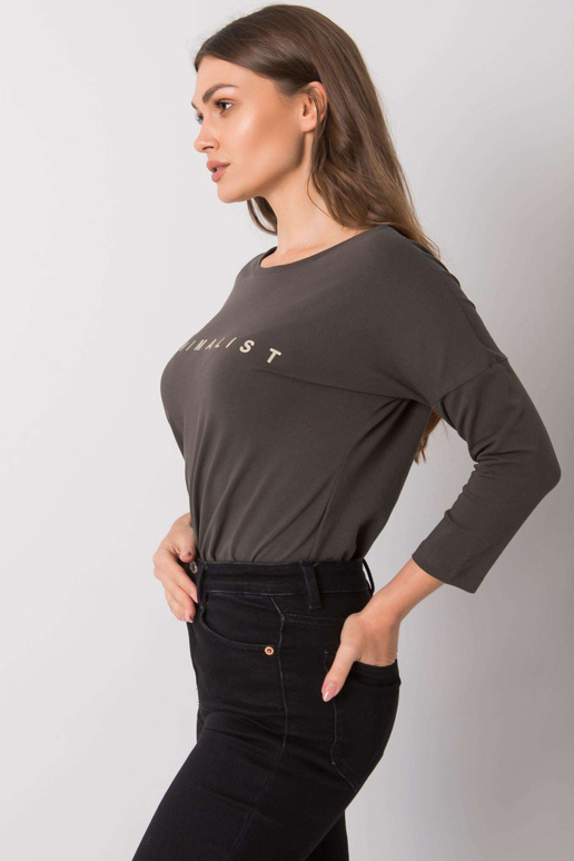 Tamsi chaki medvilninė palaidinė su...