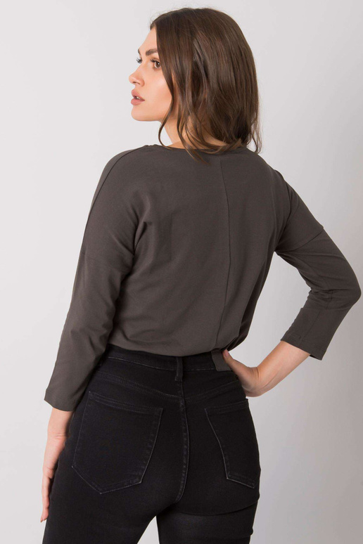 Tamsi chaki medvilninė palaidinė su...