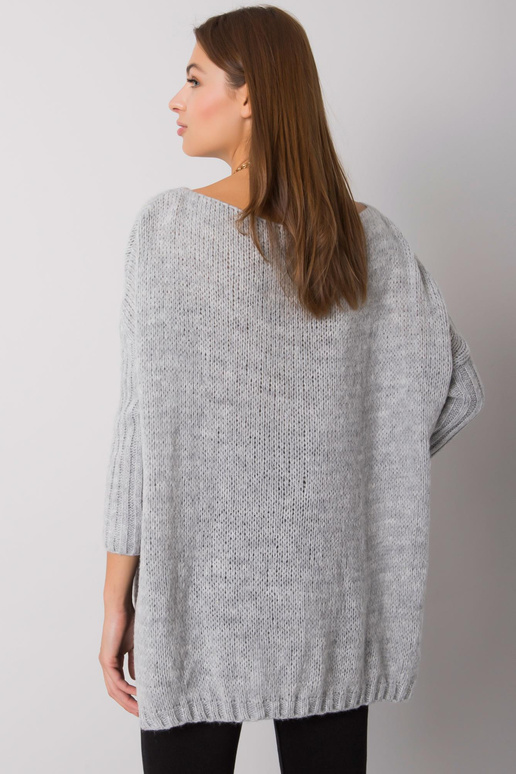 Pilkas laisvas megztinis Tiffianie... Pilkas laisvas megztinis Tiffianie...