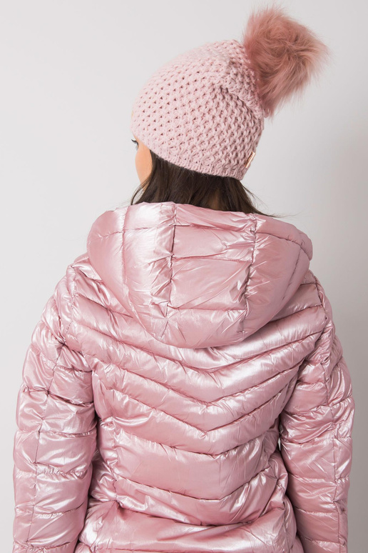 Šviesiai rožinė žieminė kepurė su...