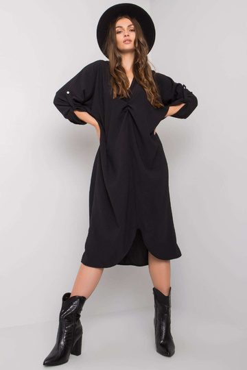 Juoda laisva Dorsey suknelė