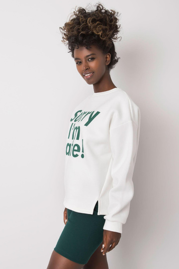 Ecru-žalias megztinis su... 2