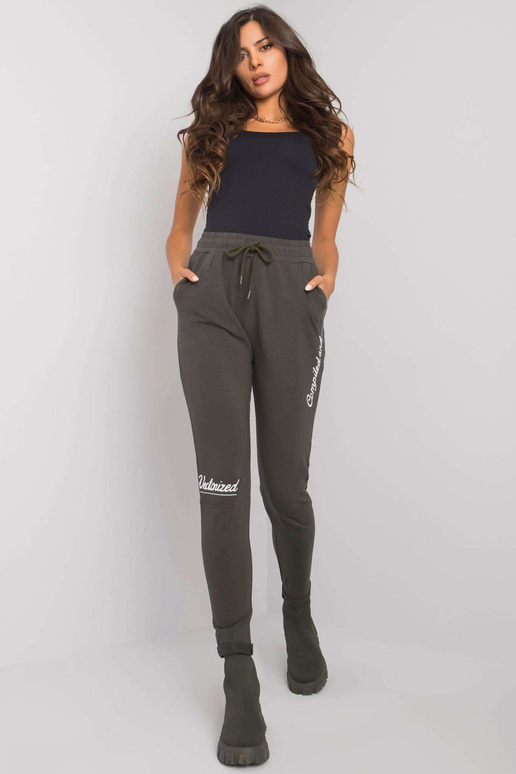 Chaki spalvos sportinės kelnės su...