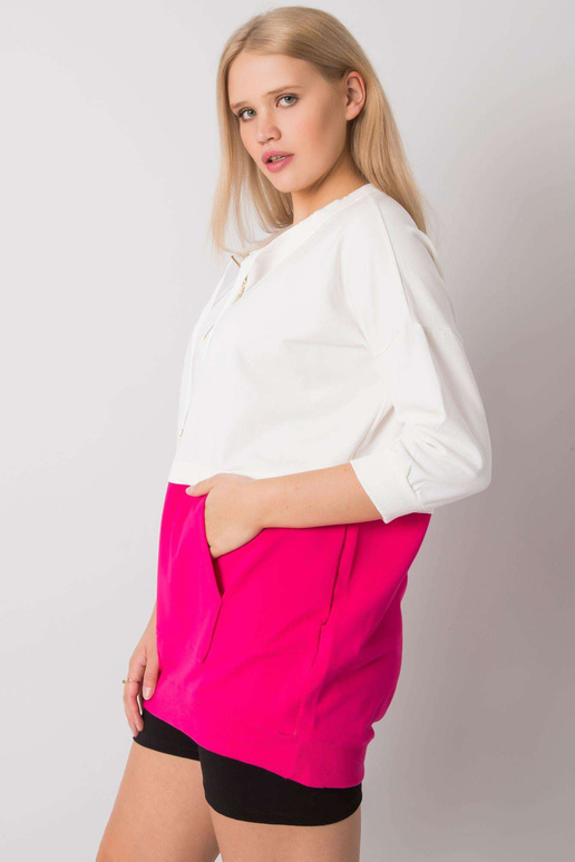 Ekru-fuksijos tunika plius dydžio...