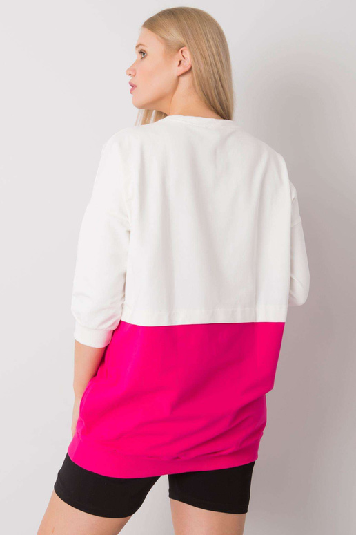 Ekru-fuksijos tunika plius dydžio...