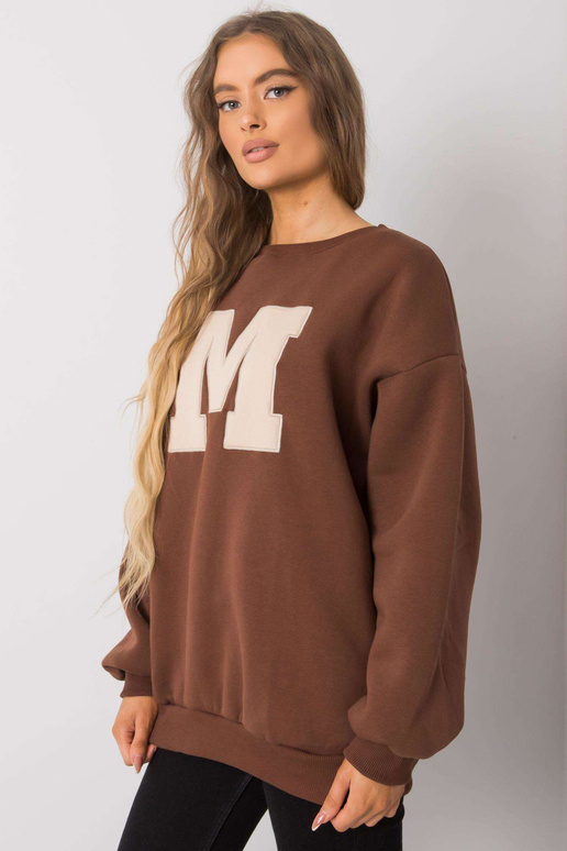 Rudas medvilninis megztinis Armelle