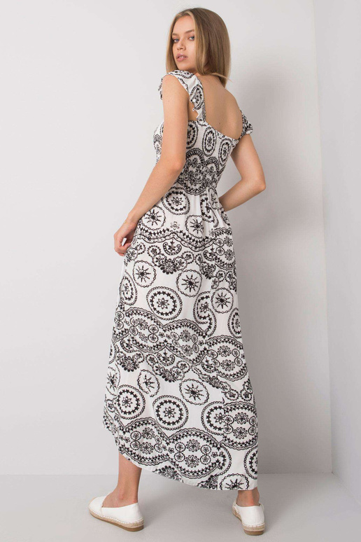 Balta ir juoda Tayla maxi suknelė