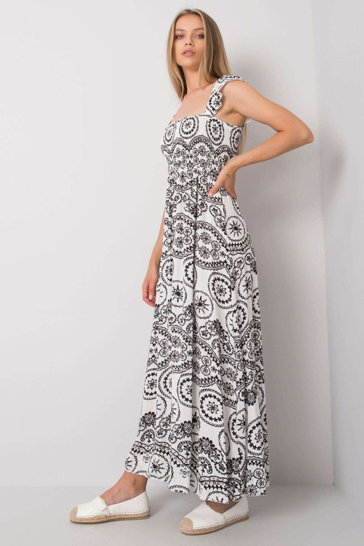 Balta ir juoda Tayla maxi suknelė