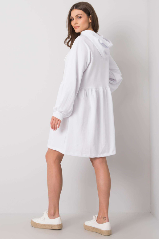 Balta suknelė su gobtuvu Sidorela RUE...