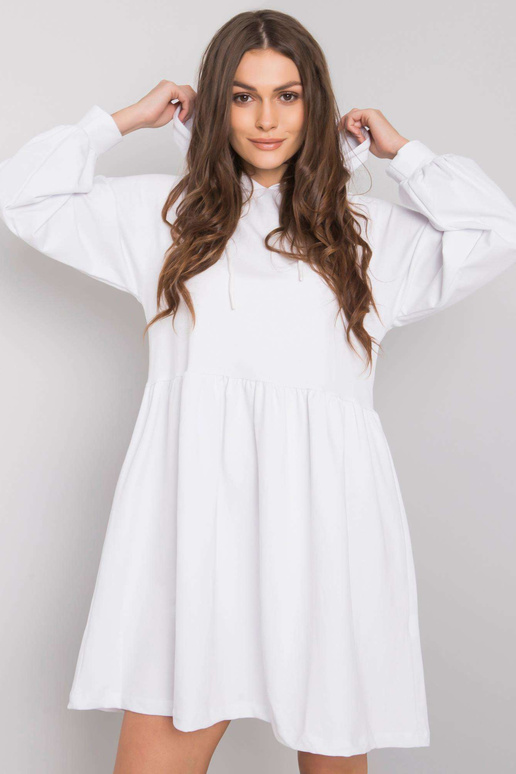 Balta suknelė su gobtuvu Sidorela RUE...