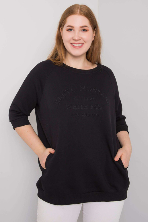 Vincente juodas plius dydžio gobtuvas