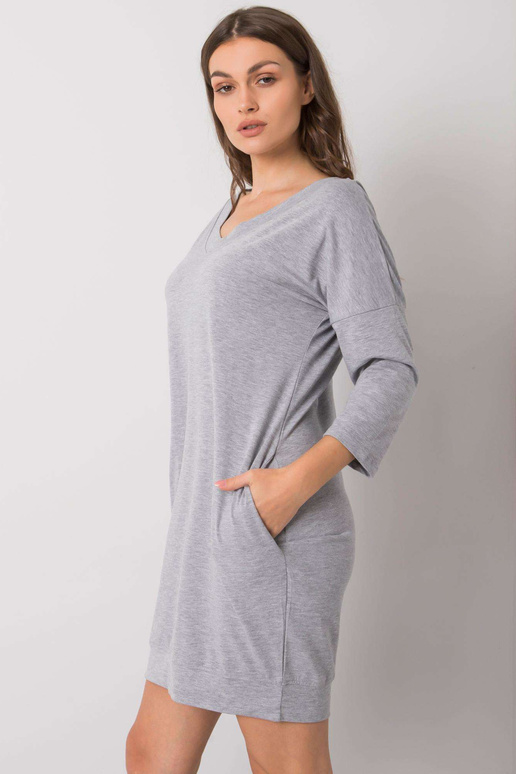 Pilka Abijah medvilninė suknelė Pilka Abijah medvilninė suknelė