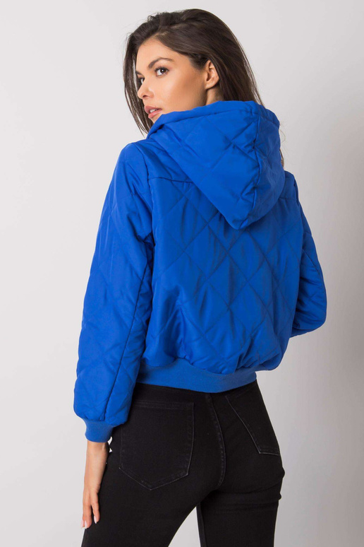 Larah mėlyna dygsniuota striukė su...