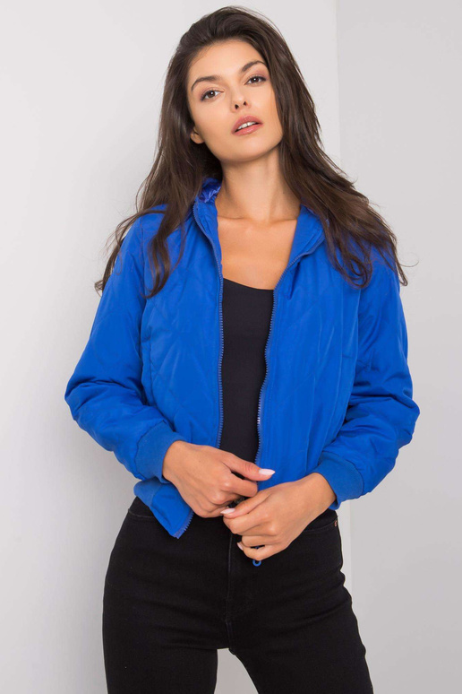 Larah mėlyna dygsniuota striukė su...