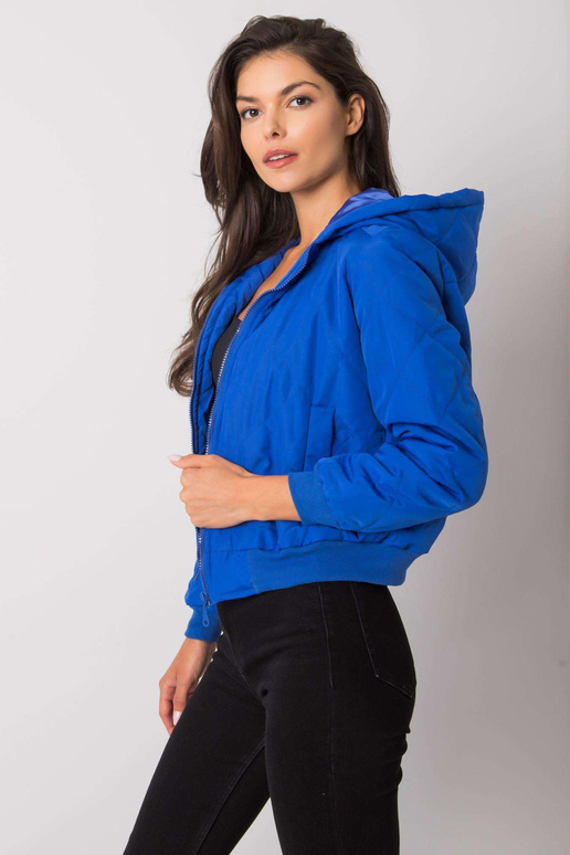 Larah mėlyna dygsniuota striukė su...