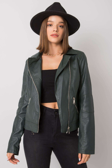 Tamsiai žalia Bretanės striukė