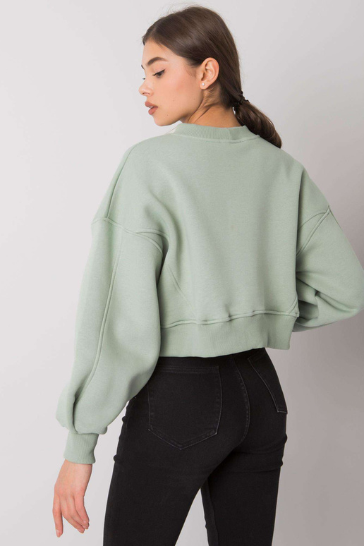 Pistacijų spalvos megztinis be...