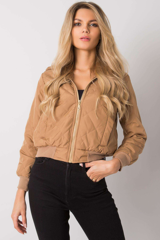 Tamsiai smėlio spalvos dygsniuotas...