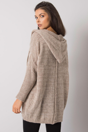 Smėlio spalvos megztinis su...