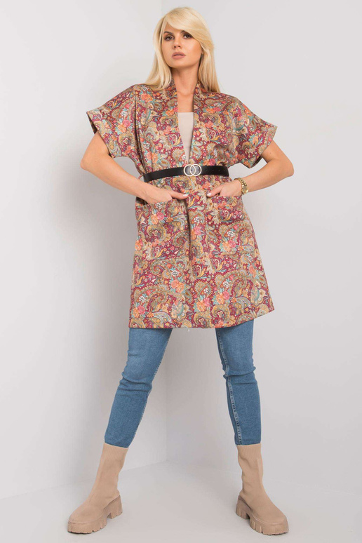 Bordo spalvos paltas trumpomis...