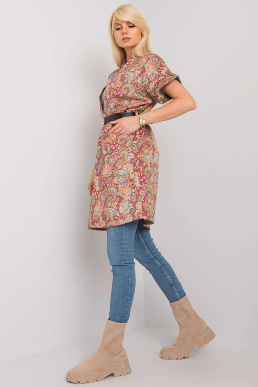 Bordo spalvos paltas trumpomis...