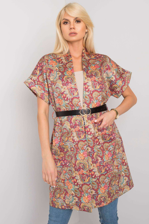 Bordo spalvos paltas trumpomis...