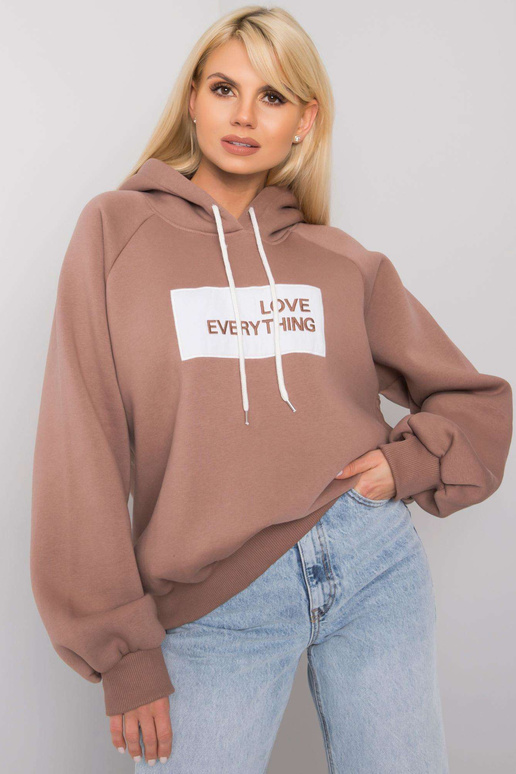 Šviesiai rudas megztinis Dina