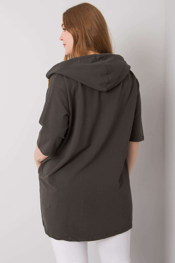 Khaki Plus Size užtrauktuku... 2