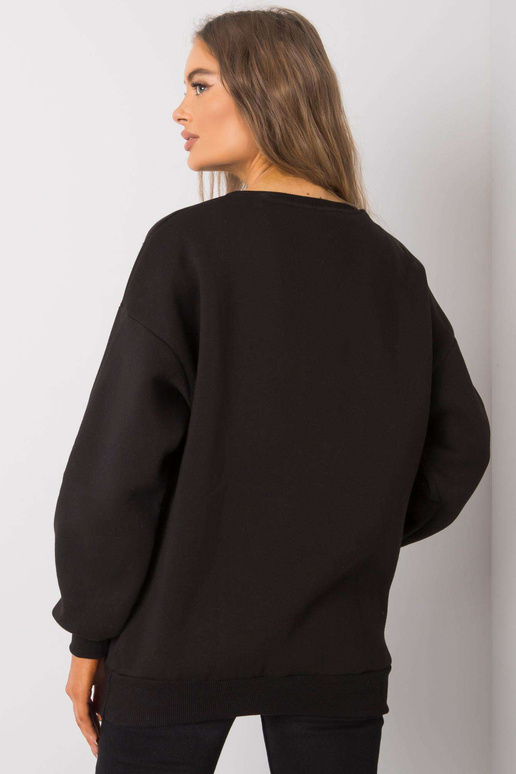 Juodas medvilninis megztinis Armelle
