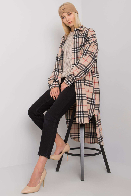 Smėlio ir juodo languoto ilgi...