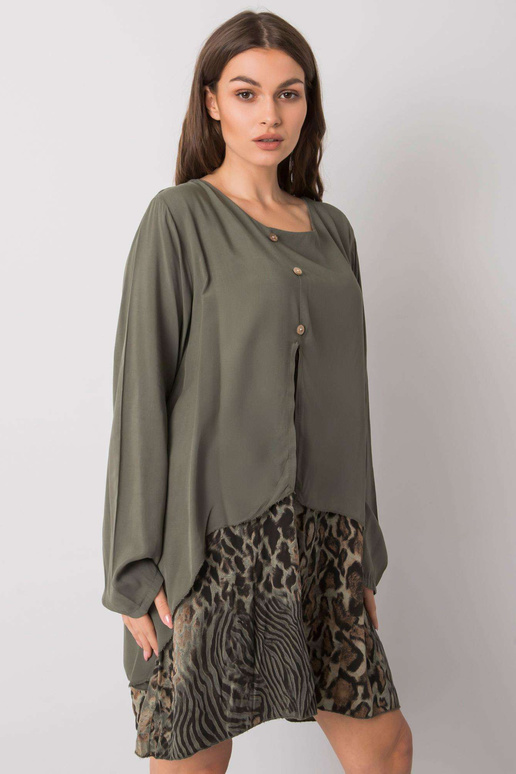 Laisva chaki spalvos suknelė Gracilyn