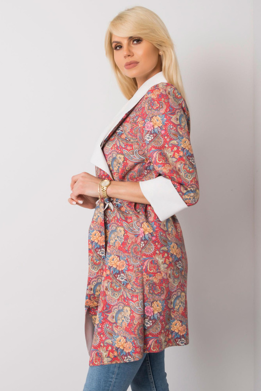 Aggie moteriškas raudono rašto paltas