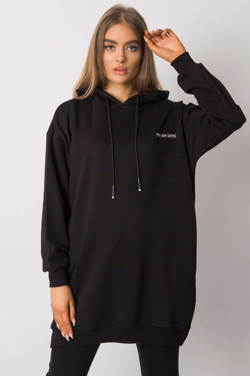 Juodas megztinis su kišenėmis Indira Juodas megztinis su kišenėmis Indira